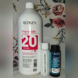 Redken Color Gels Lacquers Color Kit: 8AB Stardust & Pro-Oxide Developer